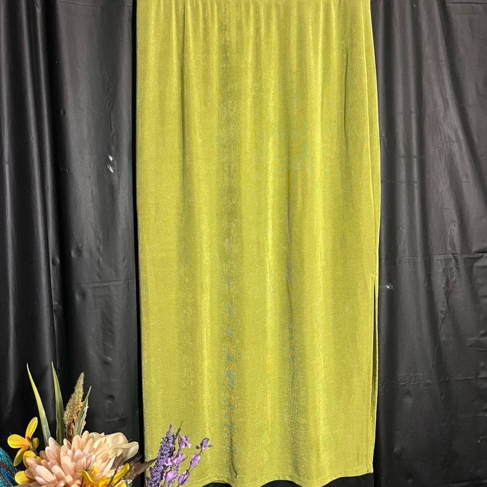 Vibrant Green Pencil Skirt